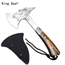 King Sea Axe Многофункциональный Томагавк открытый горный кемпинг топор для выживания мачете топор для кемпинга с деревянной ручкой топор