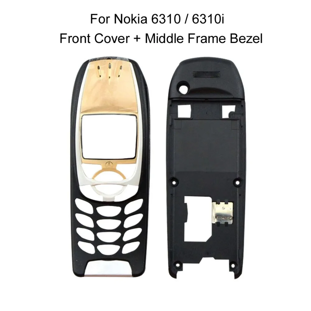 Полное покрытие корпуса (передняя крышка + средняя рамка) для Nokia 6310/6310i|Корпусы и