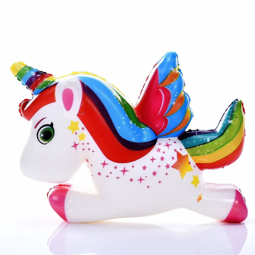 squishy slow rising cute color Sweet Scented unicorn squishy jumbo toys squeeze kawaii squishies lanyard for keys squishy cake