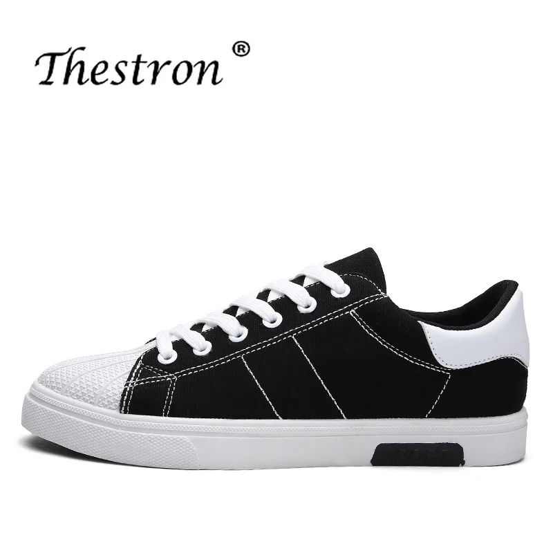 

ThestronAutumnNew ArrivalMaleBreathableMen Canvas ShoesRubber SoleNon SlipCheap Flat shoesComfortable Casual Shoes For Youth