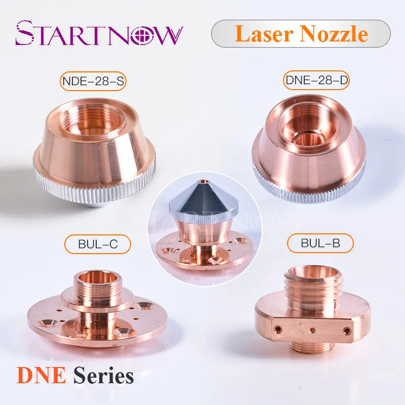 

Dia.28 H22 M15 Single/Double Layers Nozzle Connector Copper Chrome-Plated DNE Laser Cutting Nozzles For Fiber Laser Machine