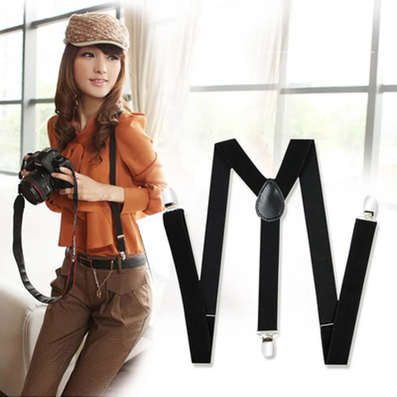 

1PC Women clip-on suspenders elastic Y-Shape adjustable braces female shirt suspenders women Pants Braces clothing accessories