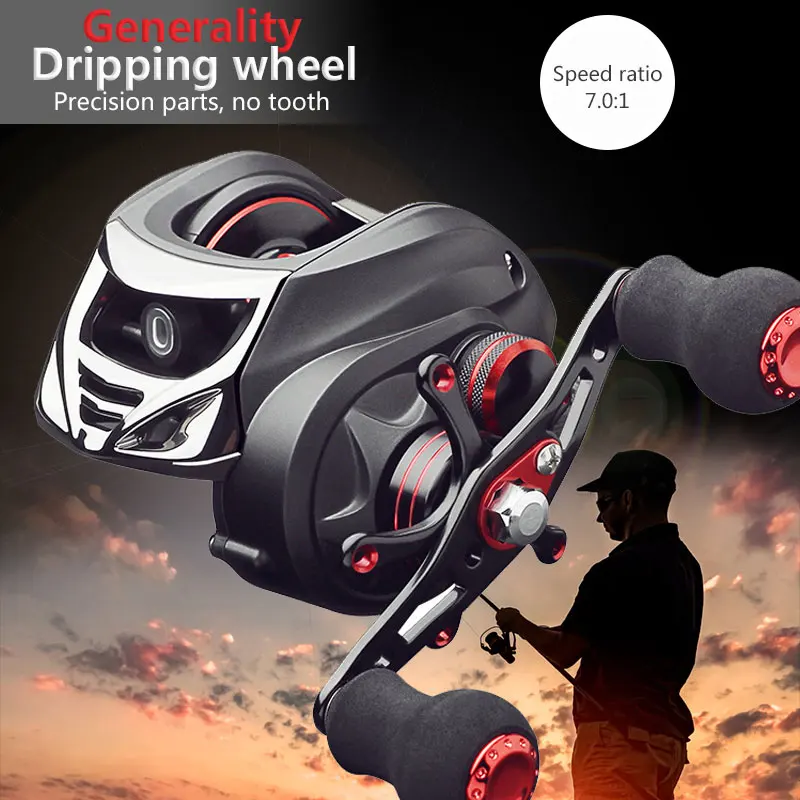 

17+1BB Metal Road Durable Fishing Wheel Practical Fishing Rod Metal Rocker Fishing Reel Dripping Wheel Dropshipping