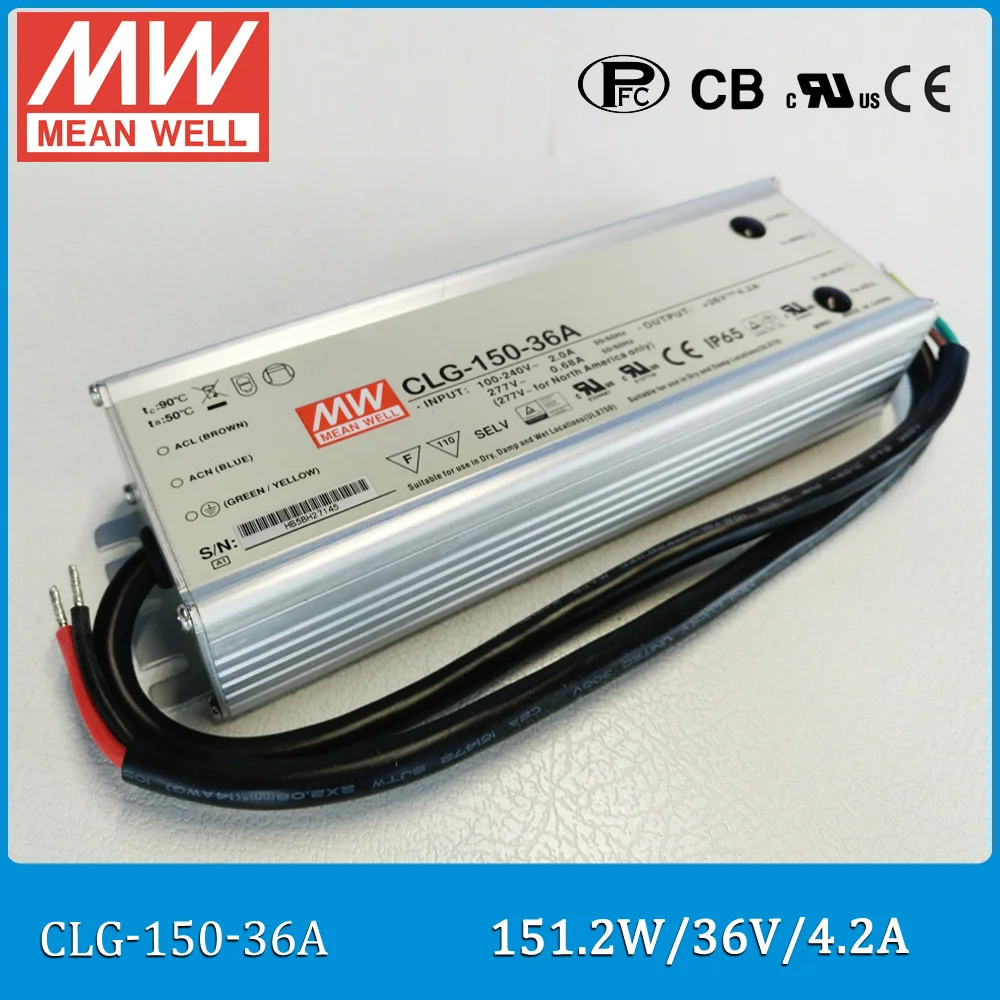 

Original Meanwell LED driver CLG-150-36A Single output 150W 36V 4.2A mean well Power Supply waterproof adjustable CLG-150 A type