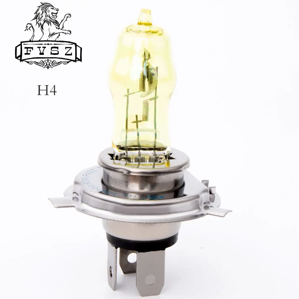 2Pcs HOD H4 12V 100W 2800K 2400Lm automobile halogen bulb model automobile ultra bright yellow bulb fog lamp headlight