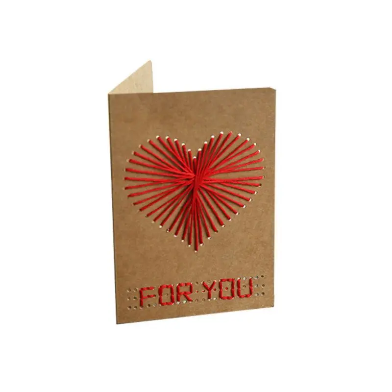 

Cards Invitations Postcard Retro Envelope 3D Pop-up Greeting Card Paper Origami Handmade Valentine's Day Laser Cutting