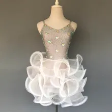 Латинских танцев старший сексуальная Алмаз рукавов латинские танцы платье для женщин и детей танцевальная конкурс платья