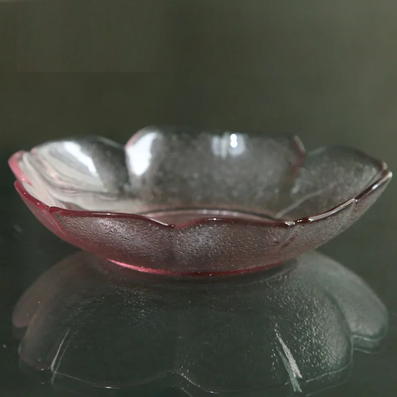 1 шт. необычная прозрачная стеклянная тарелка в форме сливы|soup bowl|salad bowlmixing bowl |
