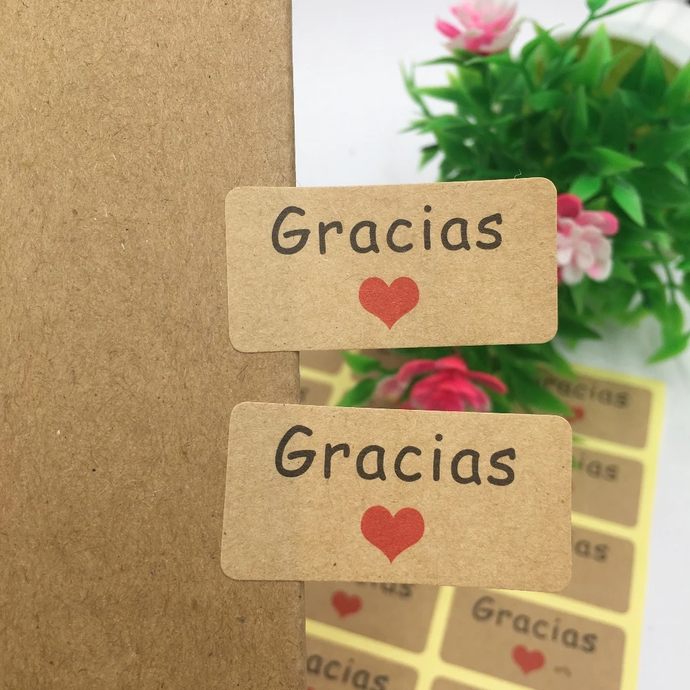 100 unids/lote de pegatinas de papel para estuches de transporte de joyería, Cajas de Regalo para festivales, decoraciones para sobres, pegatinas de sello, etiquetas 4x2cm|Envase y exposición de joyería| - AliExpress