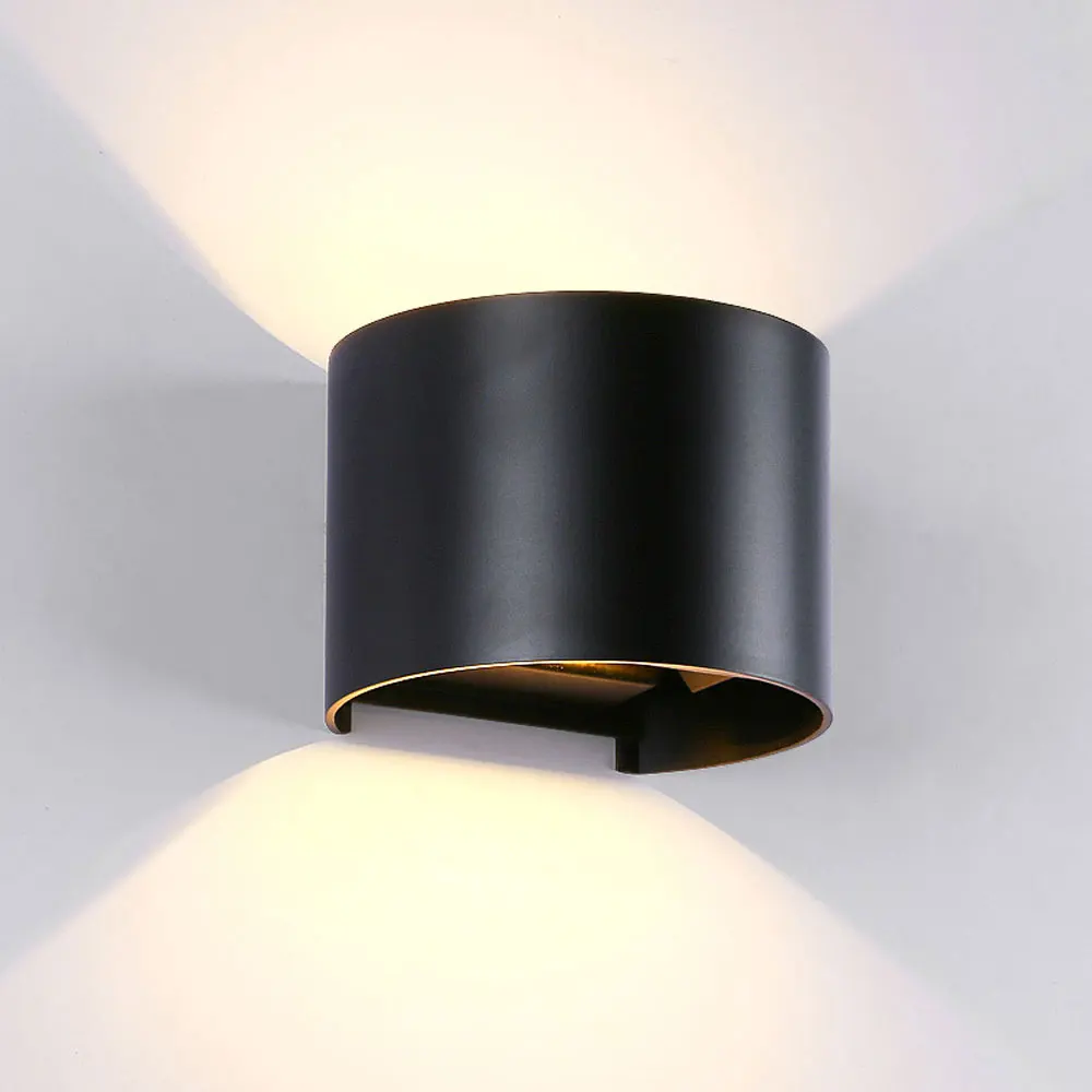 

Waterproof Outdoor Wall Lamp 6W LED Source Up And Down Lighting Modern Minimalist Indoor Outdoor Engineering Porch Garden Light