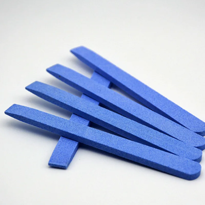 

5PCS Blue Unique Ceramic Stone Nail File Cuticle Remover Trimmer Buffer Nail Art Tool