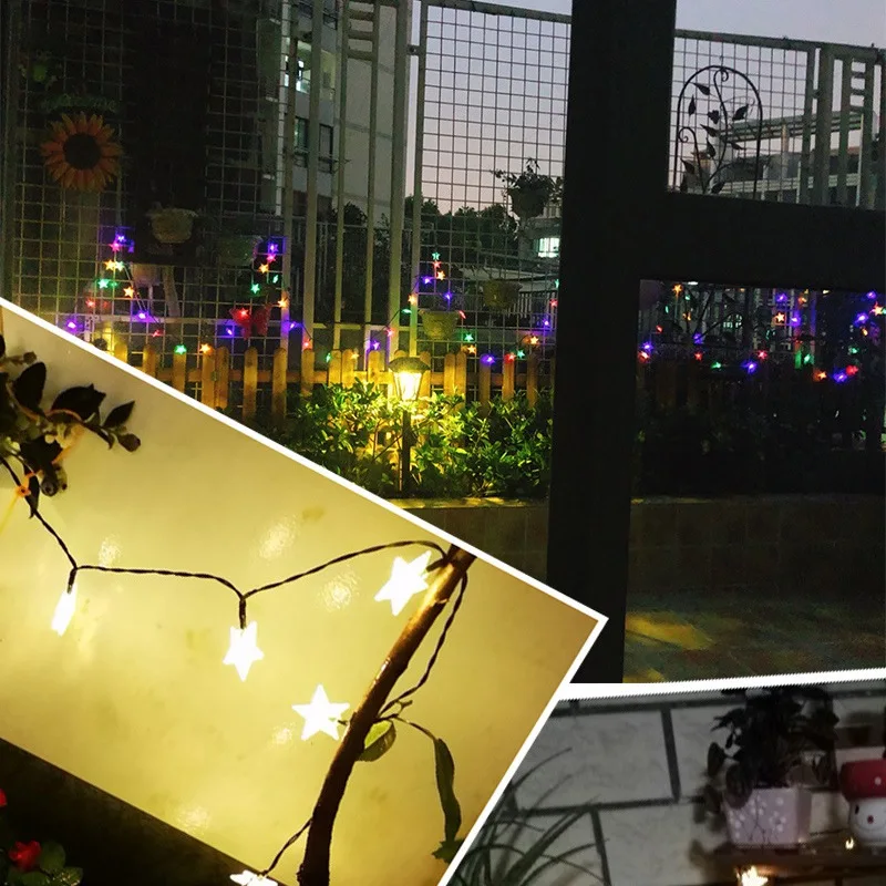 

leds Christmas LED Lights Romantic Fairy Star LED Curtain String Lighting For Holiday Wedding Garland Party Decoration