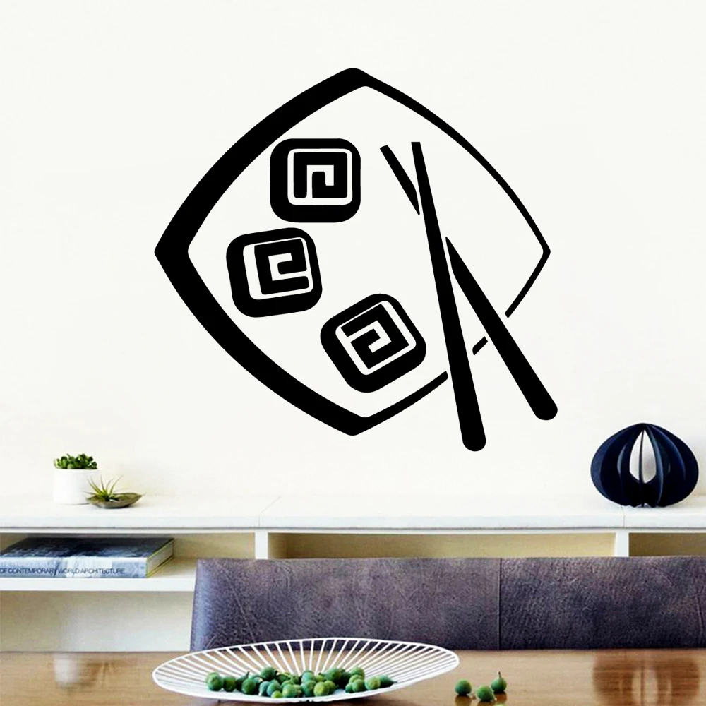 

Hot Sale sushi Decorative Sticker Waterproof Home Decor Waterproof Wall Decals Rooms Home Decoration