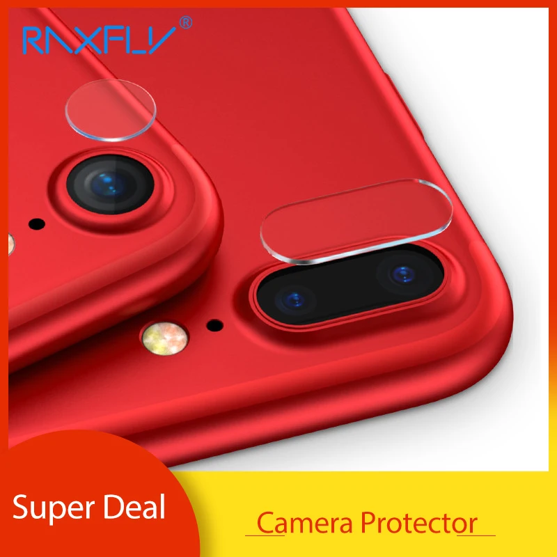 

RAXFLY Screen Protector For iPhone X XR XS Max Tempered Glass For iPhone 6 7 Plus 8 Plus Lens Protective Film For iPhone X XR XS
