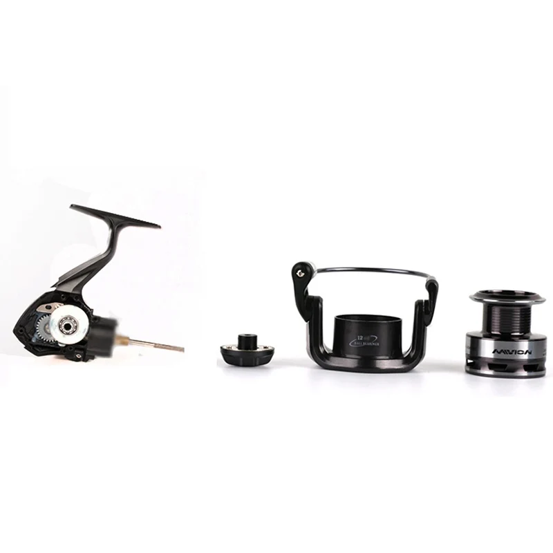 Metal 12BB Spool Spinning 1000-7000 Series  5.5:1 Fishing Reel Wheel Gear Ratio Knob Handle Right Left Hand Changeable jooyoo