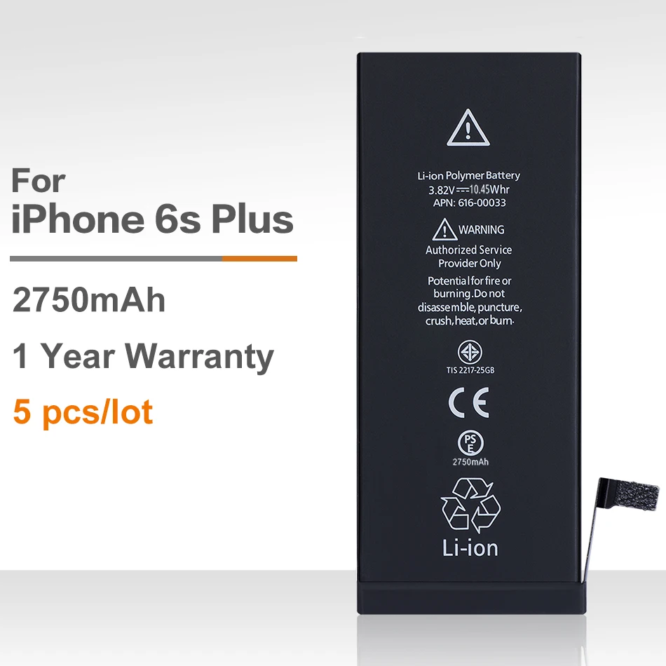 Xiang1 - 5pcs - battery for iphone 6s Plus