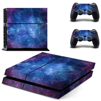 

The beautiful starry sky night view Planet Decal PS4 Skin Sticker For Sony Playstation 4 Console film +2Pcs Controllers 2 style
