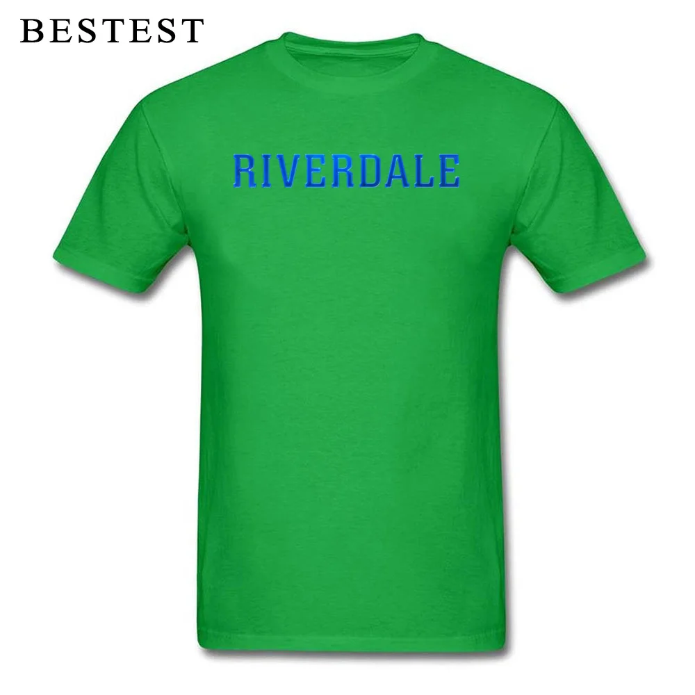 Casual CW Riverdale Logo 4627 Customized Short Sleeve Autumn Tees Dominant O-Neck 100% Cotton Tshirts Man T Shirts CW Riverdale Logo 4627 green