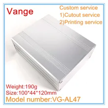 5 шт./лот промышленные экструдированные алюминиевые Чехлы «сделай сам» 6063-T5 алюминиевый корпус 100*44*120 мм для устройства усилителя