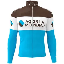 AG2R мужские про команды Весна Лето Велоспорт футболки с длинным рукавом гоночный велосипедный костюм, трико Ropa Ciclismo