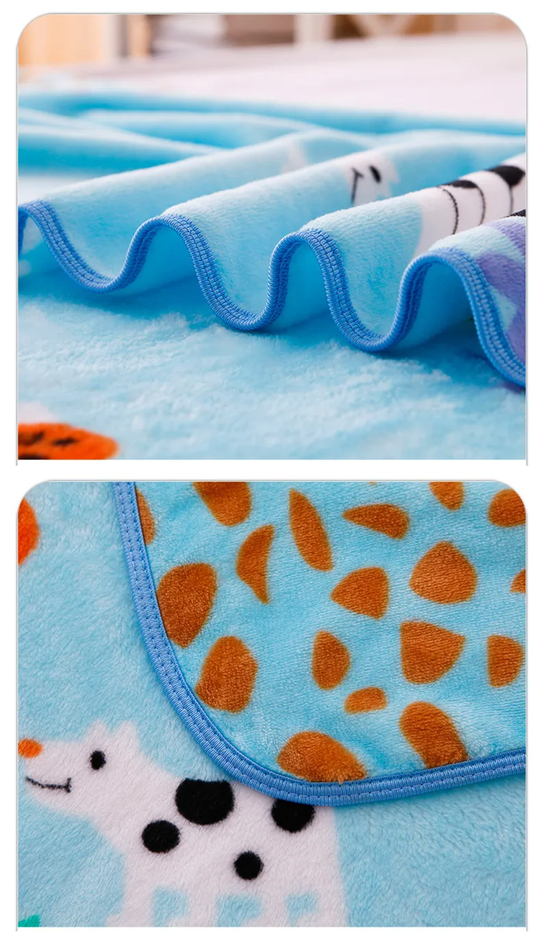 110*100 милое одеяло для новорожденного зимнее мягкое теплое пеленка с рисунком обертывание мягкое ворсовое одеяло детское постельное белье одеяло
