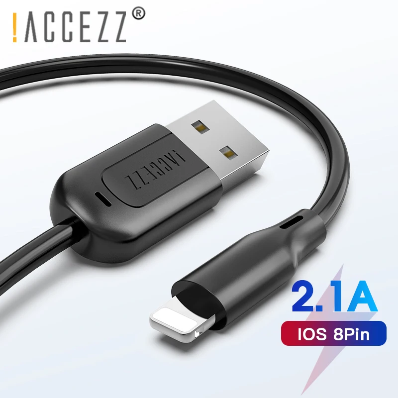 

!ACCEZZ TPE USB Charging Cable For Apple iPhone X XS MAX XR 8 7 6 6S Plus Lighting Charge Data Cables For ipad Charger Cord Line