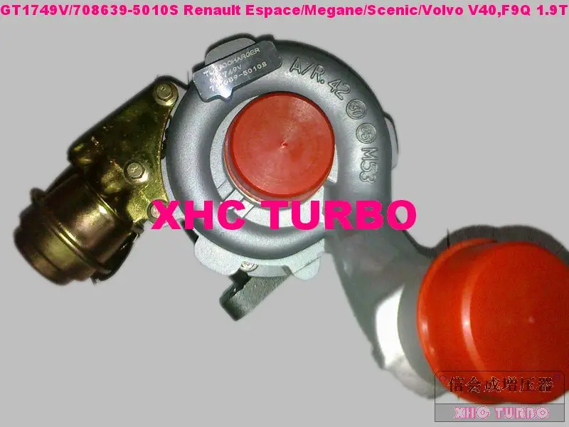 GT1749V/708639-5010 Turbo Турбокомпрессоры для Renault Megane Scenic Volvo V40 Nissan Primera F9Q d4192t3 1.9l