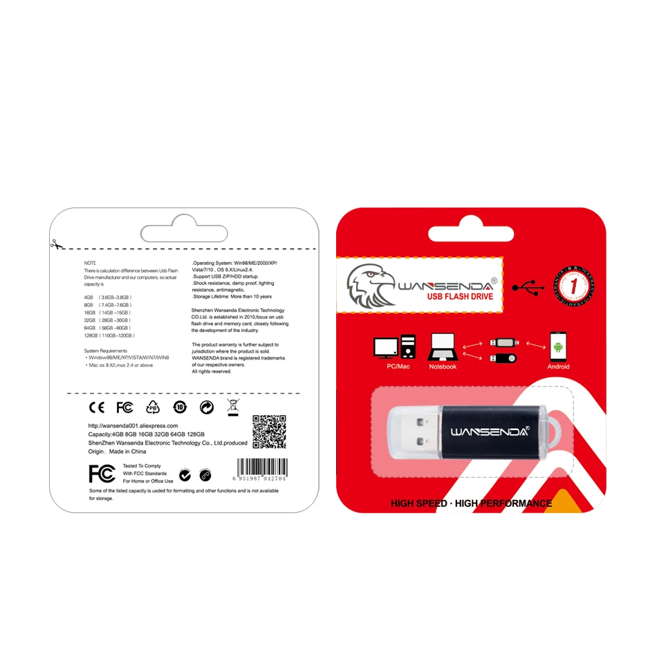 Wansenda Usb 3.0 128gb 32gb Usb flash drive 64gb Pen Drive 16gb 3.0 fast speed usb stick memory flash drive 4gb 8gb pendrive