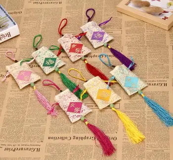 

10pcs/lot mix color Lavender wormwood repellent empty bag purse sachet sachet pendant diy sachet logo