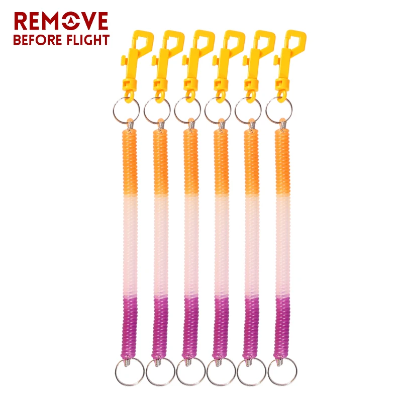 Colorful Flexible Theftproof Spring Coil Key Chain Cord Stretch Tether