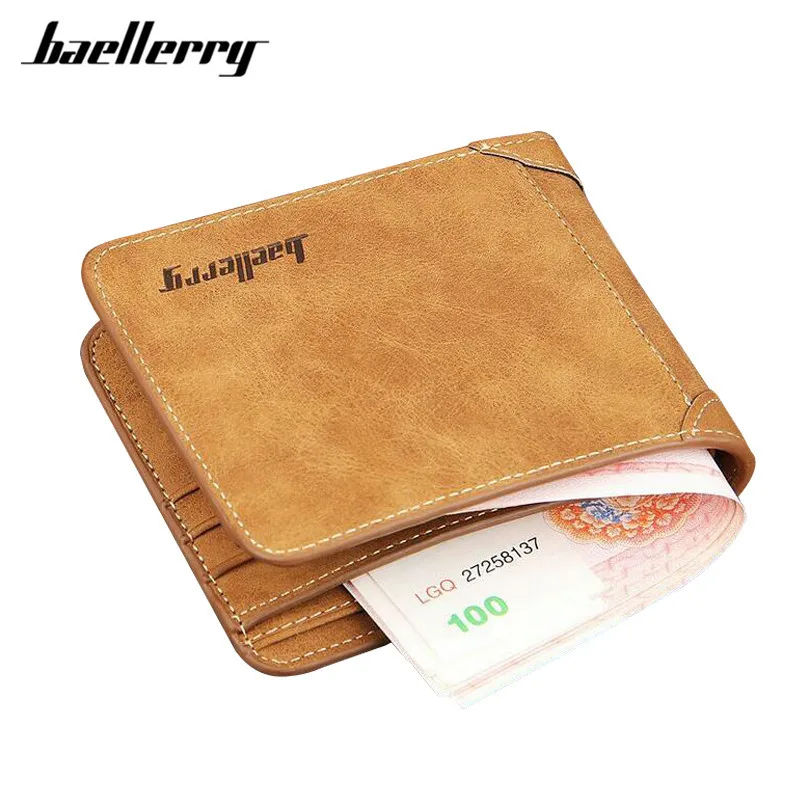

Baellerry 2017 men wallets famous brand mens wallet male money purses 2 fold Simple New Design Top Wallet for Man Card Holder