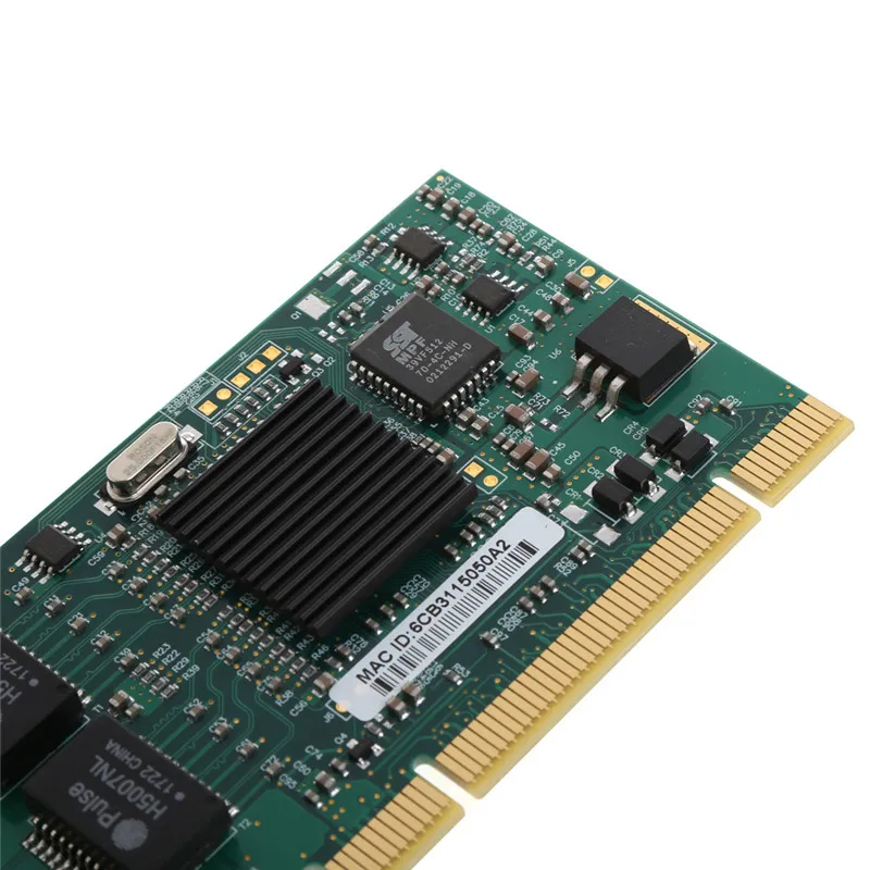 Высокое качество PCI 32Bit 6 Слои печатной платы 10/100/1000 Мбит/с двойной RJ45 Порты и разъёмы Интерфейс Gigabit Ethernet Lan сетевая карта