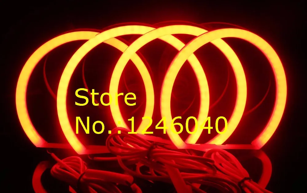 4*131 мм Хлопок RGB ангельские глазки halo набор колец для BMW E36 E38 E39 E46 2D 4D Lada Vaz BA3 2106 16 цветов флэш-пульт дистанционного управления