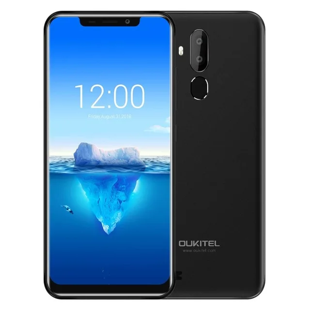 Oukitel C12 Pro Face ID 6,18 дюймов 19:9 u-образный дисплей Android 8,1 2 Гб ОЗУ 16 Гб ПЗУ MT6739 3300 мАч батарея 8МП+ 5Мп 4G смартфон - Цвет: Black