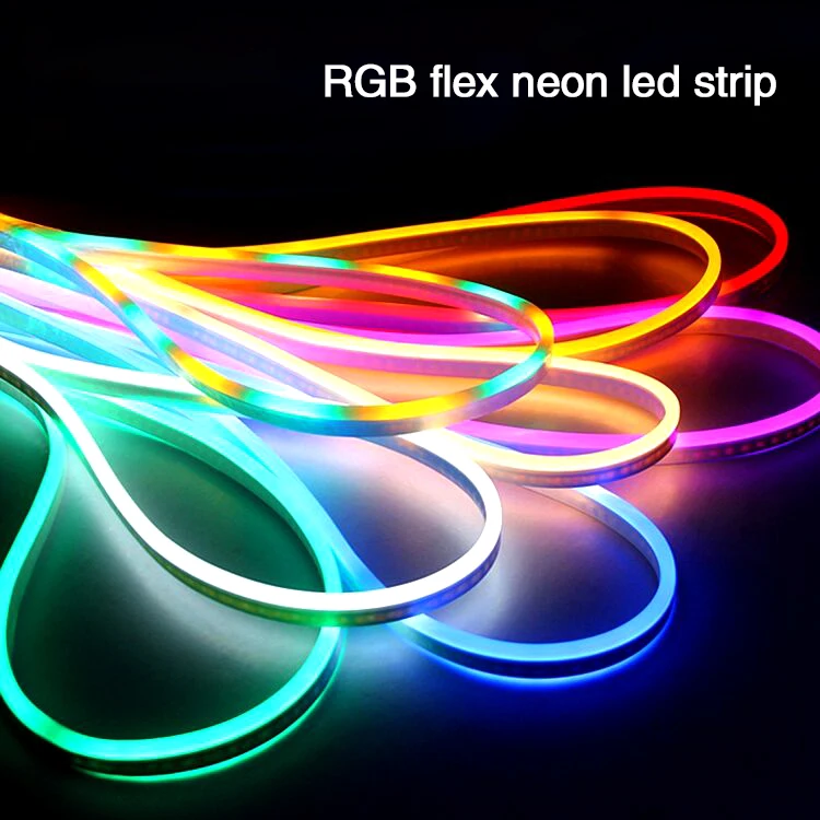 ip68 120led/m водонепроницаемый led neon flex с вилкой led flex tube теплый/холодный белый/R/G/B/RGB