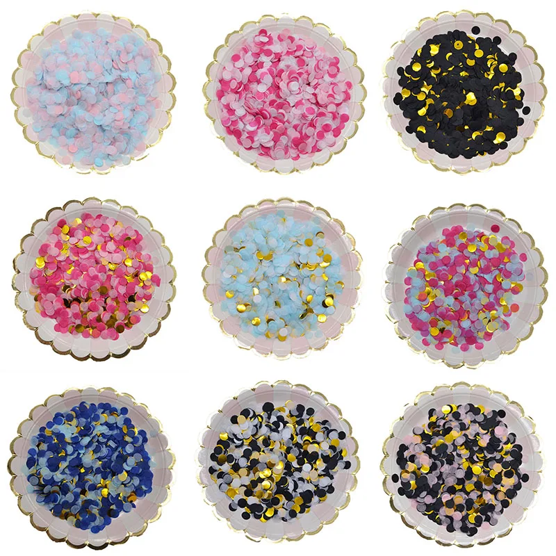 10g/pack 1cm Round Multicolor Confetti For Wedding Party Festival Decorative Baby Shower Balloon Confetti Decororation Supplies