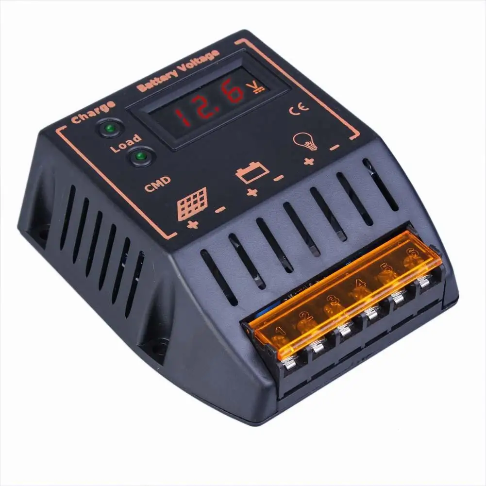 5A ЖК дисплей 12V/24V Панели солнечные зарядки Батарея Регулятор автоматического