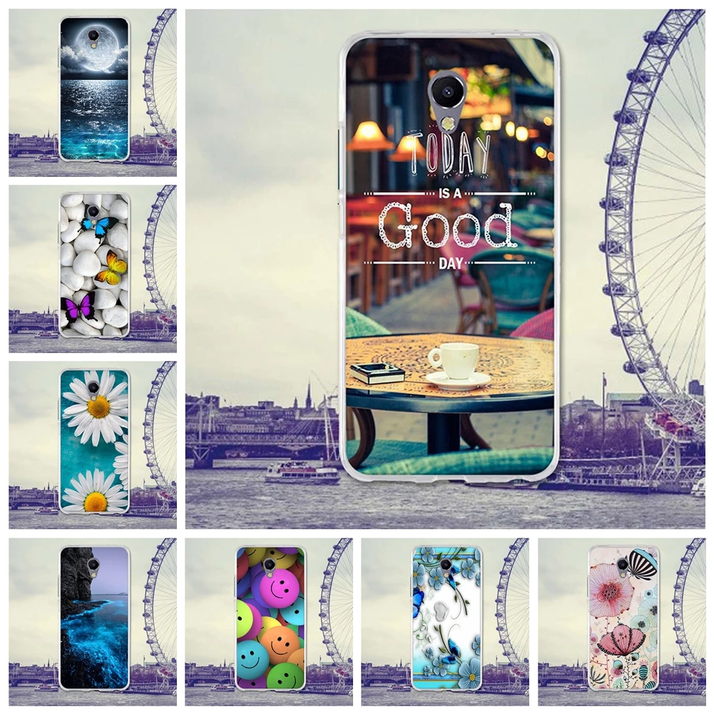 

Phone Case For Meizu M5 Note Cases Back Cover for Meizu M 5 Note Covers Silicone Phone Bag Blue Charm Note 5 Fashion TPU Shell