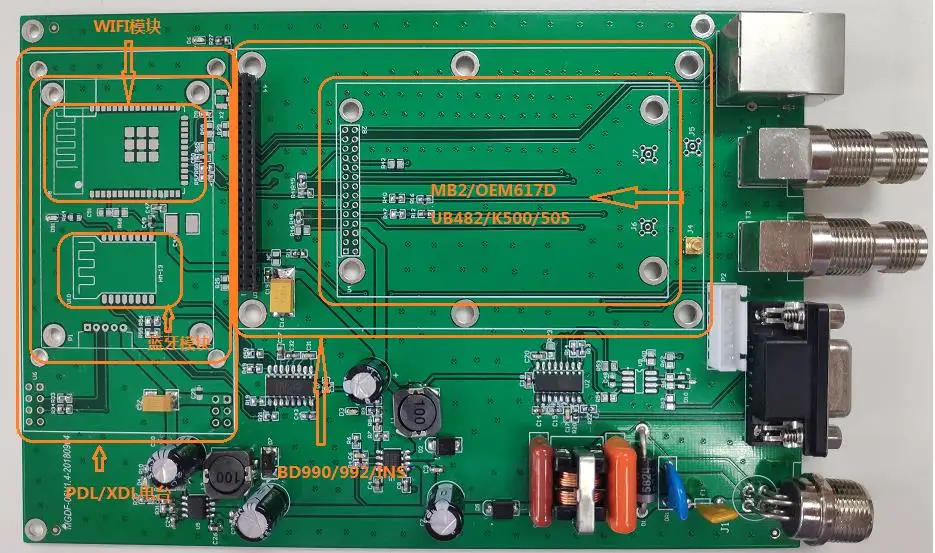 Для Nova OEM615/617D/UB482/Trimble MB2/BD990/BD992 макетная плата