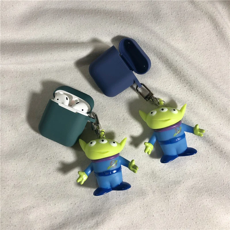 

New Cartoon Toy Story keychain Apple Airpods Accessories Compatible With Charging Bluetooth Earphone Case silicone cover