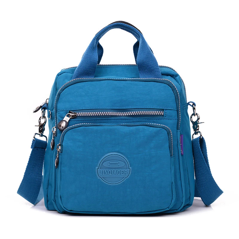 Женская сумка-мессенджер, женские сумки через плечо, водонепроницаемая нейлоновая сумка на молнии, одноцветная сумка на плечо, женская сумка-тоут, посылка