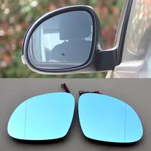 2pcs New Power Heated w/Turn Signal Side View Mirror Blue Glasses For Skoda Yeti цена 2pcs New Power Heated w/Turn Signal Side View Mirror Blue Glasses For Skoda Yeti цены онлайн