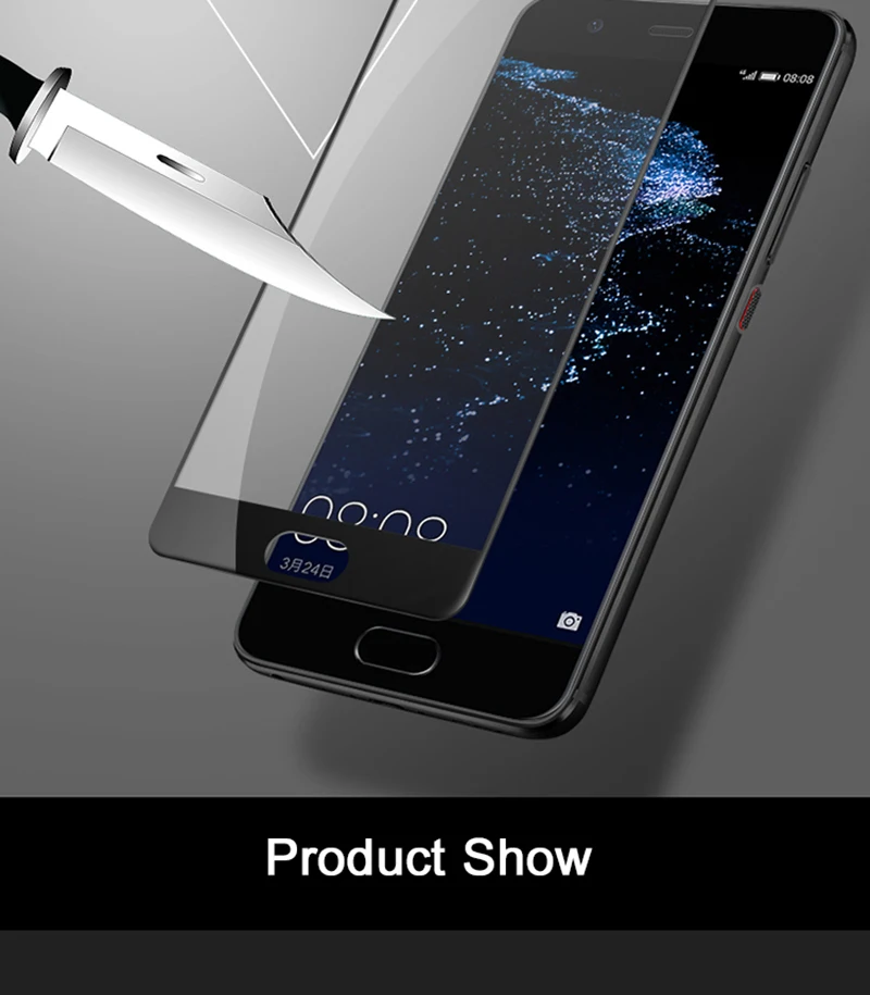Tomkas Huawei P10 Lite Tempered Glass Screen Protector 9H Full Coverage Film Glass For Huawei P10 Lite Screen Protector          (7)