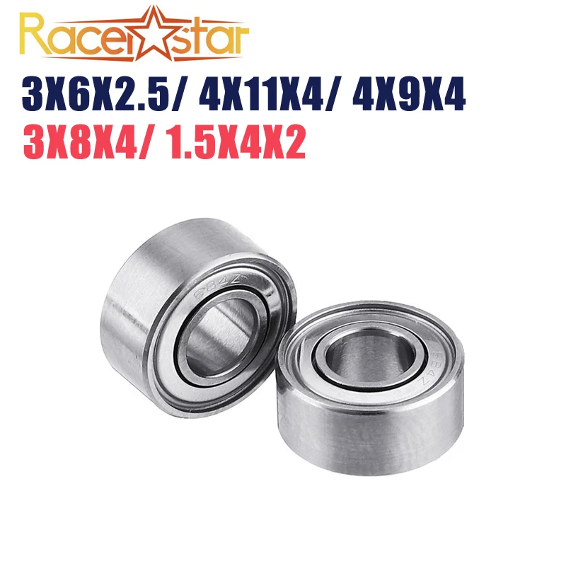 

2 PCS Racerstar EZO 3x8x4mm 1.5x4x2mm 3x6x2.5mm 4x11x4mm Bearing for 2205 2306 1105 2508 3508 Brushless Motor RC DIY Accessories