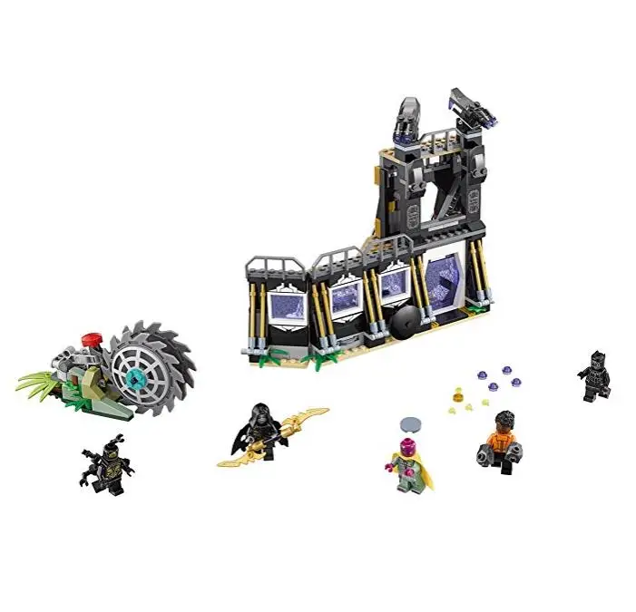 Цена 446 шт. Super Heroes 76103 Marvel Мстители Corvus Glaive молотилка атаки строительные блоки кирпичи Бесконечность войны игрушки