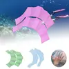 Silicone Hand Swimming Fins Flippers Swim Palm Finger Webbed Gloves Paddle ► Photo 3/6