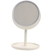 Royressan светодиодный Сенсорный экран туалетный столик макияж зеркало с светодиодный свет настольная лампа зеркальная коробка для хранения вращения Декор подарок