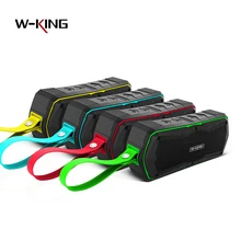 W-King Waterproof Bluetooth 4.0 Speaker Portable Wireless Outdoor Loudspeakers TF Card AUX in with 4000mAh Power Bank For Phone