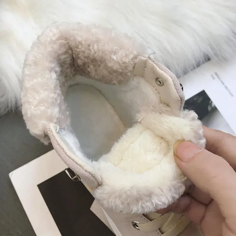 COVOYYAR Comfort Women Sneakers 2019 Platform Snow Boots Women Winter Shoes High Top Lace Up Wedges Casual Shoes WSN727