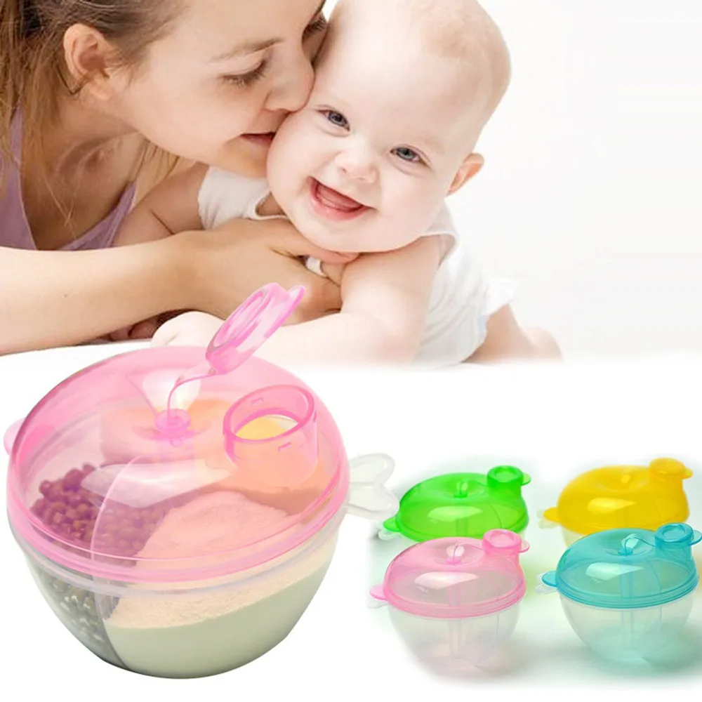 Distributeur de lait en poudre de voyage | Pour bébés tout-petits, conteneur solide, boîte d'alimentation Portable pour bébés de 0 à 24M